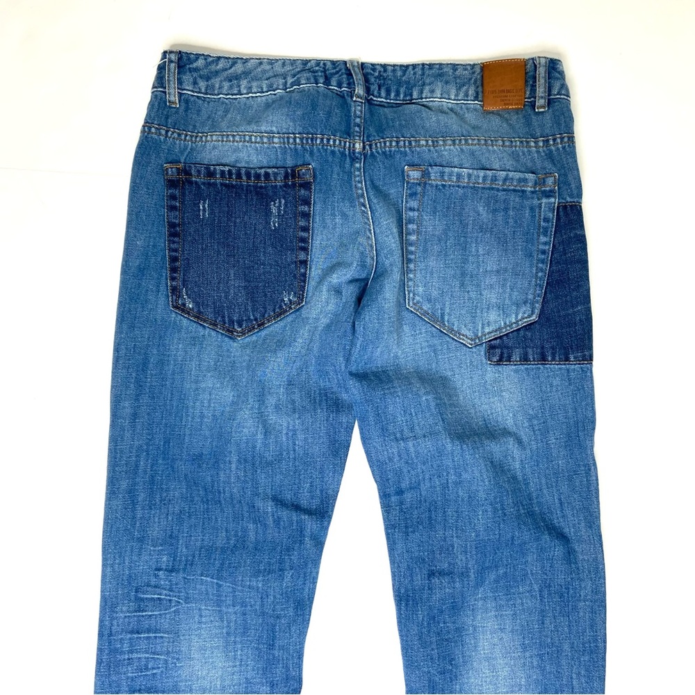 ZARA Distressed Patchwork Jean - Picture 6 of 13